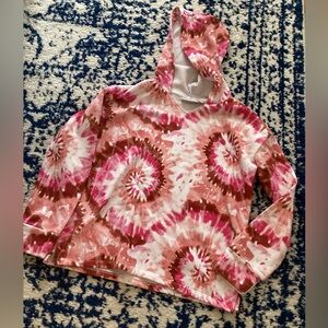 Place Pink and Red Tie-Dye Hoodie